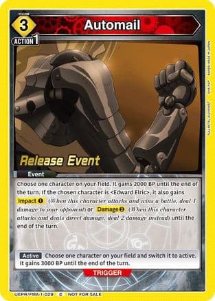 Automail — UE09BT: FULLMETAL ALCHEMIST Release Event Cards