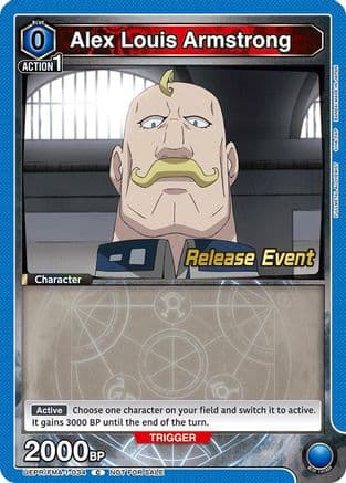 Alex Louis Armstrong (034) — UE09BT: FULLMETAL ALCHEMIST Release Event Cards