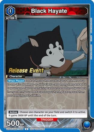 Black Hayate — UE09BT: FULLMETAL ALCHEMIST Release Event Cards