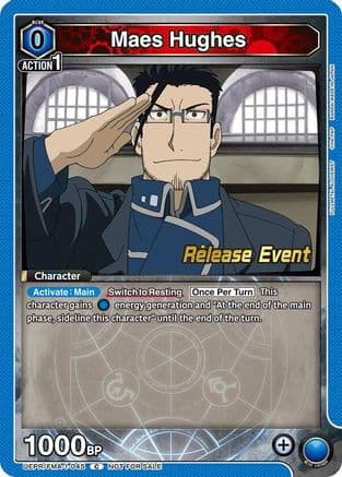 Maes Hughes (045) — UE09BT: FULLMETAL ALCHEMIST Release Event Cards