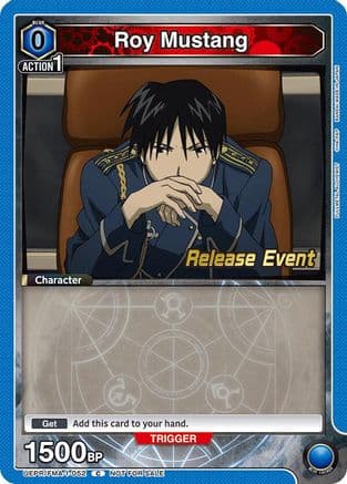 Roy Mustang (052) — UE09BT: FULLMETAL ALCHEMIST Release Event Cards