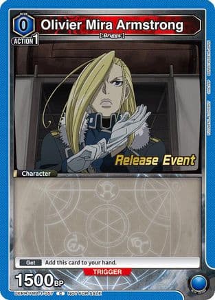 Olivier Mira Armstrong (057) — UE09BT: FULLMETAL ALCHEMIST Release Event Cards