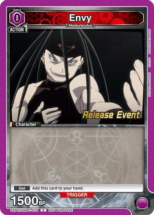 Envy (075) — UE09BT: FULLMETAL ALCHEMIST Release Event Cards