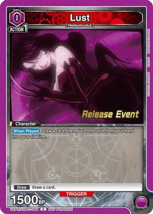 Lust (088) — UE09BT: FULLMETAL ALCHEMIST Release Event Cards