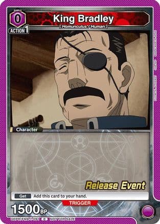 King Bradley (091) — UE09BT: FULLMETAL ALCHEMIST Release Event Cards