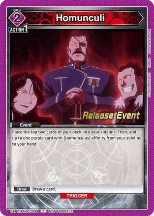 Homunculi — UE09BT: FULLMETAL ALCHEMIST Release Event Cards