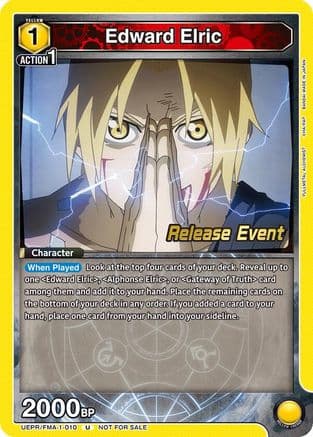 Edward Elric (010) — UE09BT: FULLMETAL ALCHEMIST Release Event Cards