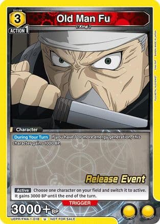 Old Man Fu — UE09BT: FULLMETAL ALCHEMIST Release Event Cards