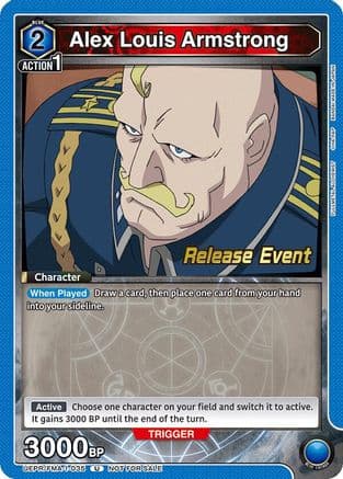 Alex Louis Armstrong (035) — UE09BT: FULLMETAL ALCHEMIST Release Event Cards