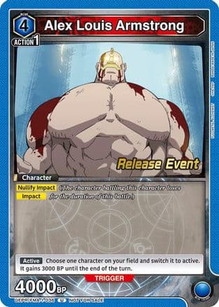 Alex Louis Armstrong (036) — UE09BT: FULLMETAL ALCHEMIST Release Event Cards