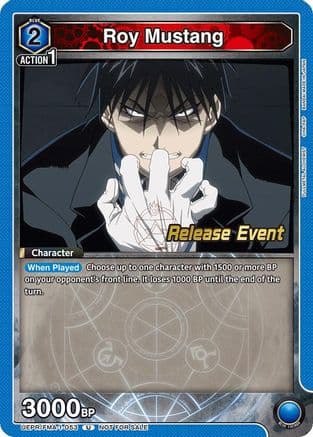 Roy Mustang (053) — UE09BT: FULLMETAL ALCHEMIST Release Event Cards