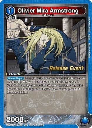 Olivier Mira Armstrong (058) — UE09BT: FULLMETAL ALCHEMIST Release Event Cards