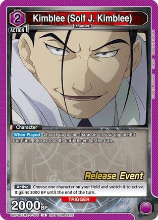 Kimblee (Solf J. Kimblee) (071) — UE09BT: FULLMETAL ALCHEMIST Release Event Cards
