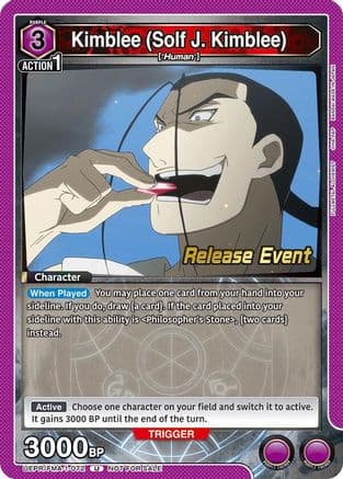 Kimblee (Solf J. Kimblee) (072) — UE09BT: FULLMETAL ALCHEMIST Release Event Cards