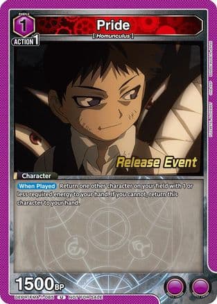 Pride (085) — UE09BT: FULLMETAL ALCHEMIST Release Event Cards