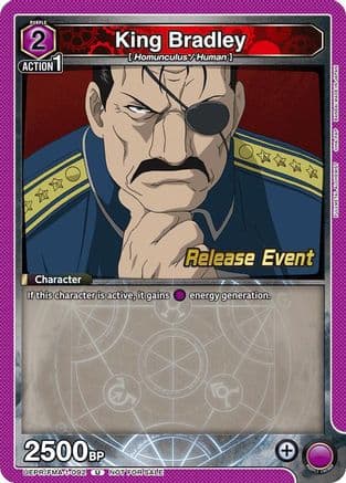 King Bradley (092) — UE09BT: FULLMETAL ALCHEMIST Release Event Cards