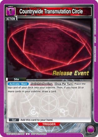 Countrywide Transmutation Circle — UE09BT: FULLMETAL ALCHEMIST Release Event Cards