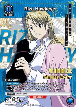 Riza Hawkeye (Release Event Winner) — UE09BT: FULLMETAL ALCHEMIST Release Event Cards