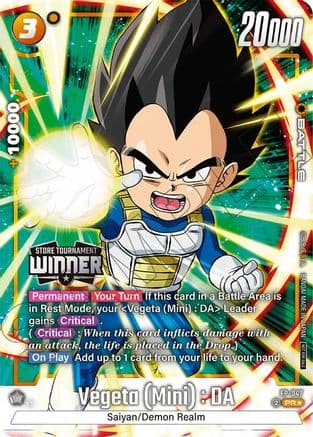 Vegeta (Mini) : DA - FP-047 (Tournament Pack -Winner- 07) — Tournament and Championship Promos