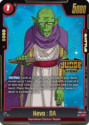 Neva : DA (Judge Pack (Store Judge) 04) — Tournament and Championship Promos