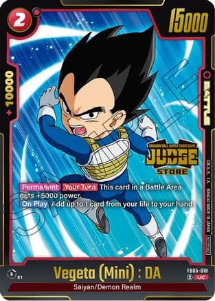 Vegeta (Mini) : DA (Judge Pack (Store Judge) 04) — Tournament and Championship Promos