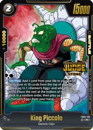 King Piccolo (Judge Pack (Store Judge) 04) — Tournament and Championship Promos