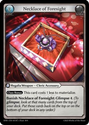 Necklace of Foresight — Distorted Reflections