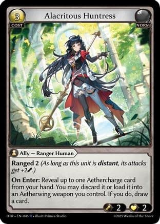 Alacritous Huntress — Distorted Reflections Grand Archive TCG card by Primea Studio