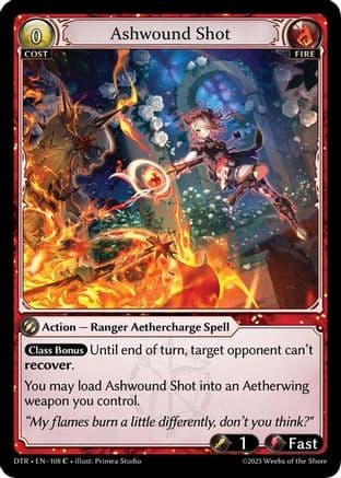 Ashwound Shot — Distorted Reflections Grand Archive TCG card by Primea Studio