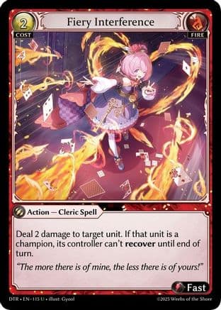 Fiery Interference — Distorted Reflections