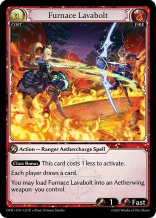 Furnace Lavabolt — Distorted Reflections Grand Archive TCG card by Primsa Studio