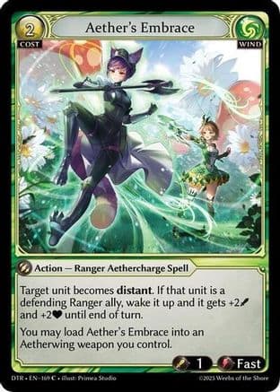 Aether's Embrace — Distorted Reflections Grand Archive TCG card by Primea Studio