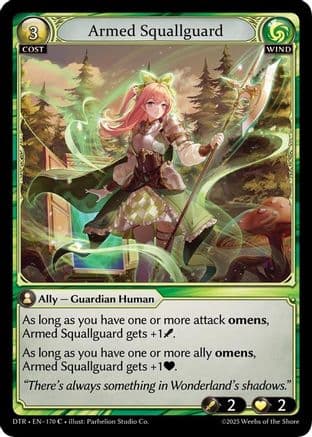 Armed Squallguard — Distorted Reflections Grand Archive TCG card by Parhelion Studio Co.