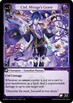 Ciel, Mirage's Grave — Distorted Reflections Starter Decks