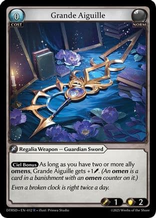 Grande Aiguille — Distorted Reflections Starter Decks Grand Archive TCG card by Primea Studio