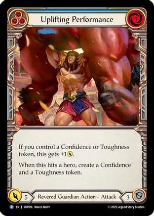 Uplifting Performance — Super Slam Flesh and Blood card by Rudy Paul