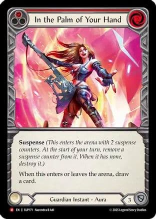 In the Palm of Your Hand — Super Slam Flesh and Blood card by Narendra B Adi
