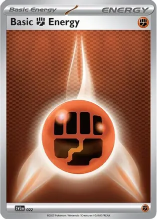 Basic Fighting Energy - 022 — SVE: Scarlet & Violet Energies