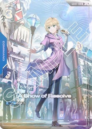 A Show of Resolve (U+) — Newtype Rising