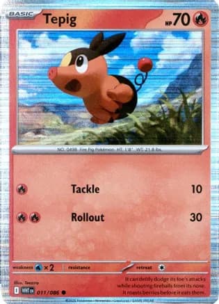 Tepig - 011/086 (Unova Poster Collection) — Miscellaneous Cards & Products