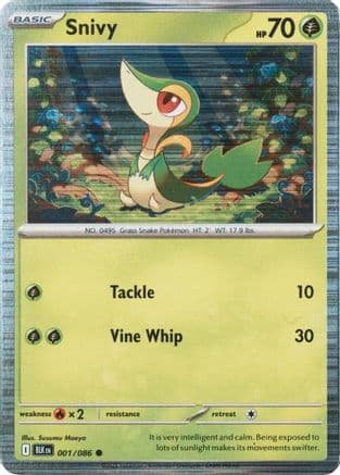 Snivy - 001/086 — Miscellaneous Cards & Products Pokémon TCG card by Ryuta Fuse