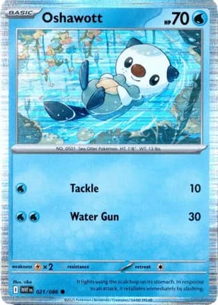 Oshawott - 021/086 (Unova Poster Collection) — Miscellaneous Cards & Products