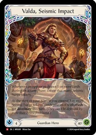 Valda, Seismic Impact — Mastery Pack Guardian