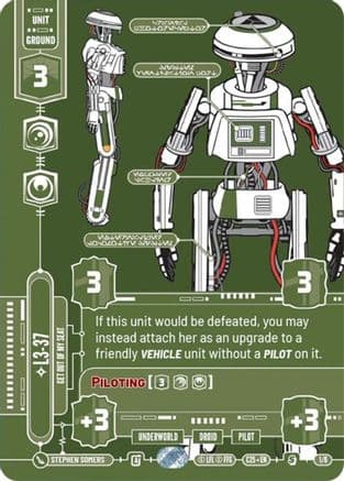 L3-37 - Get Out Of My Seat — Star Wars: Unlimited card