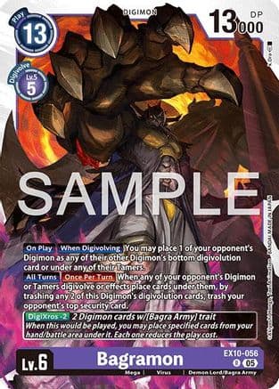 Bagramon — Sinister Order Digimon Card Game card by Emissary of the Digimon art team "DIGIMON Art"