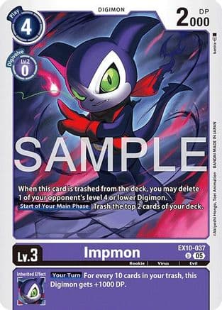 Impmon — Sinister Order Digimon Card Game card by banira