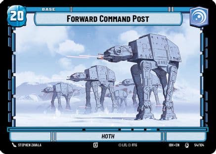 Forward Command Post — Intro Battle: Hoth Star Wars: Unlimited card by Stephen Zavala
