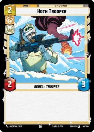 Hoth Trooper (48/104) — Intro Battle: Hoth Star Wars: Unlimited card by Omercan Cirit