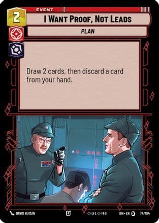 I Want Proof, Not Leads — Intro Battle: Hoth