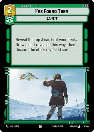 I've Found Them — Intro Battle: Hoth Star Wars: Unlimited card by Ario Murti
